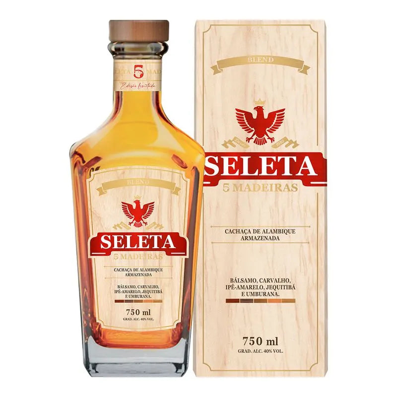 CACHAÇA SELETA 5 MADEIRAS 750 ML